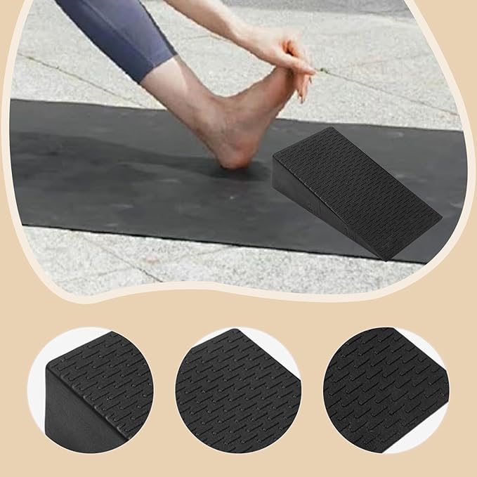 Foam Yoga Wedge Block Anti Slip Balancing Practice Stretch Board Calf Raises Block Tight Calves Slanting Board Heel Stretcher