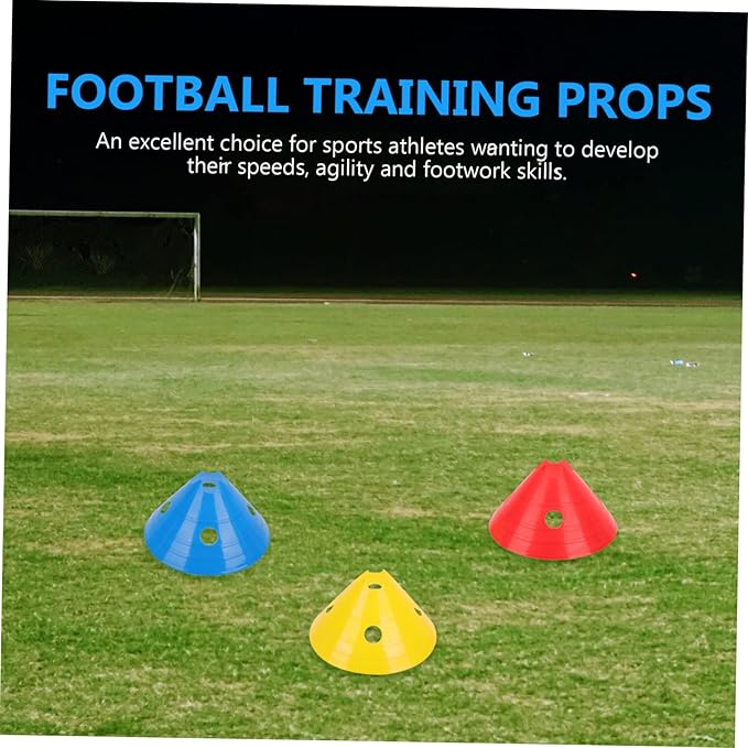 BESPORTBLE 6Pcs Durable Football Training Hurdles Weatherproof Agility Obstacles for Adults Enhance Speed and Flexibility Soccer and Sports Drills Random Color