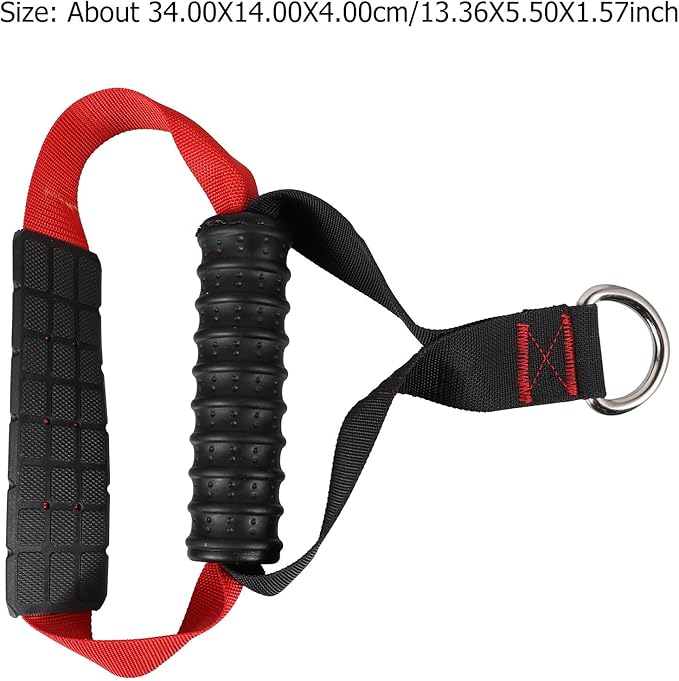 Kisangel Fitness Handle Grip Non-slip Pulldown Training Rope Arm Strength Workout Accessory DIY Fitness Equipment Attachment for Gym and Home Use