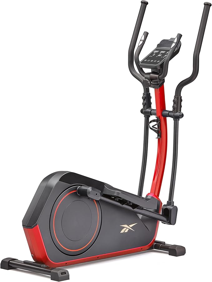Reebok FR20 Home Elliptical Cross Trainer, Black, Cardio Exercise, 8 Resistance Levels, 264 lb. Capacity, Plus 60 Day Free Kinomap Membership