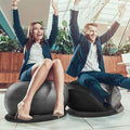 ROYUMI Office Balance Ball Chair for Prolonged Sitting, Ergonomic Chair for Adults Desk with Ring Base, Stability Ball Chair for Relieve Back Pain (Size : 65 cm (25 5/8"")), 36655