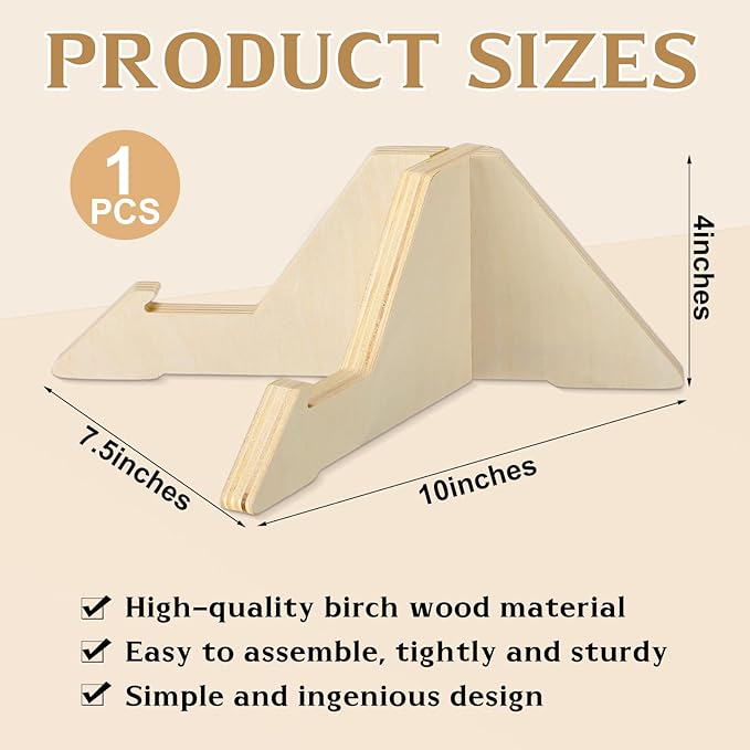 Geelin Slackline Balance Board Stand Slackline Board Display Rack Wooden Balance Training Accessories for Adult Gym Fitness Center Yoga Surfing Training, 10 x 7.5 x 4 Inch