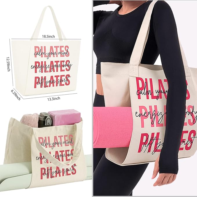 Pilates Kit for Home Workouts with Pilates Ring and Ball Set, Resistance Bands Set, Yoga Mat Bag, Yoga Straps, Figure 8 Resistance Band, Pilates Essentials Kit for Women, Beginners,Pilates Set Gift