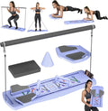 Pilates Board for Home Workout - Upgraded 7 in 1 Portable Pilates Reformer Set, Multifunctional Ab Trainer with Resistance Bands & LED Timer, Pilates Board for Women Full Body Workout
