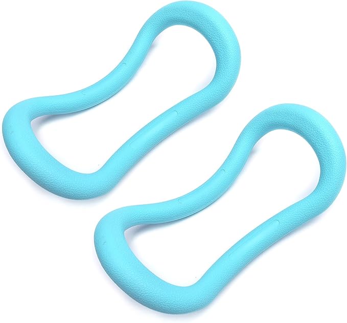 2Pcs Yoga Ring for Leg Calves, Pilates Circle Ring for Back Toning Thighs Abs and Legs, Fitness Rings for Yoga, Pilates, Gymnastics Exercise Workout