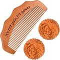 Birth Comb Acupressure Massage Ball Set, Wooden Labor Comb with 2 PCS Spiky Massage Ball Stress Relief, New Mom Gifts for Natural Labor and Delivery Essentials, Mom to Be Gift
