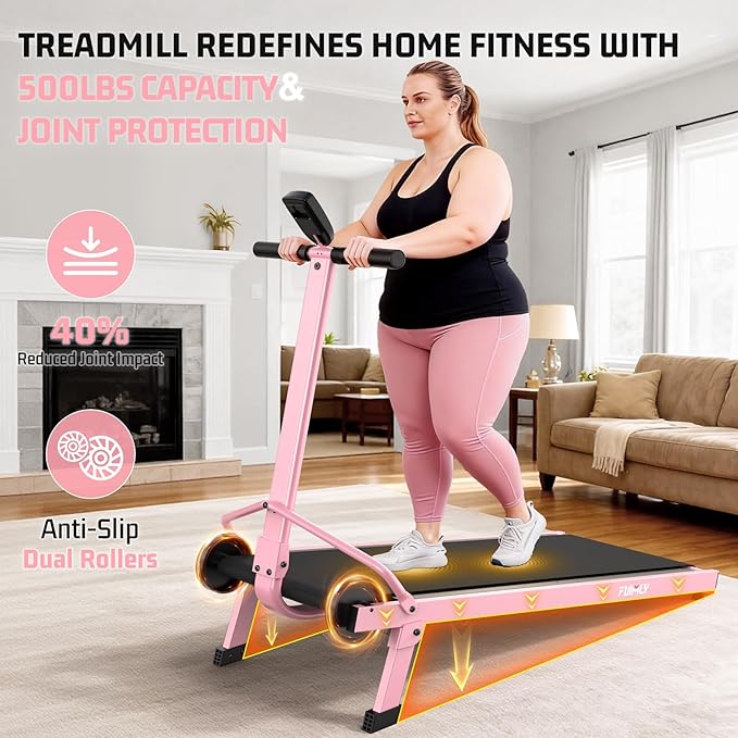 Walking Pad Treadmill with Desk Workstation, 15% Incline Treadmill with Handle Bar, Foldable Treadmills Under Desk for Home/Office, 400 lbs+ Capacity, Adjustable Height, Removable Desk, 3.5HP Motor