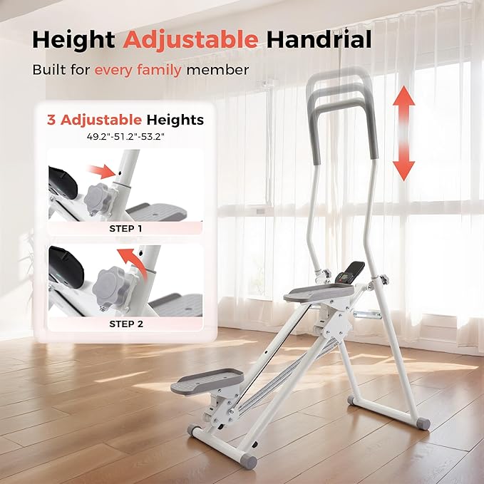 Stair Stepper for Home,Compact Folding Cardio Stair Climber for Full-Body Workout,Perfect for Women Men