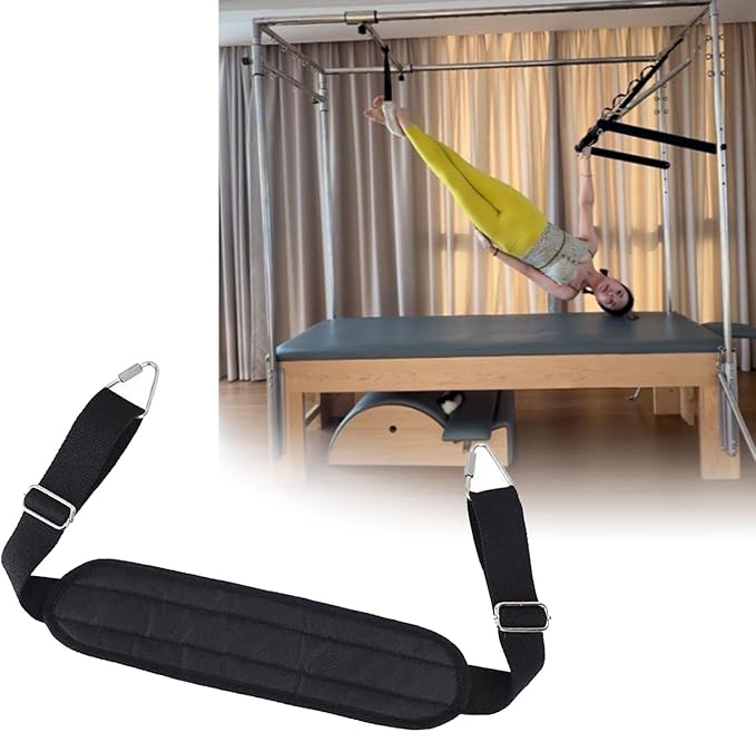 High Strengths Foot Strap for Pilates Equipment with Regulable Length Stainless Steel Cotton Blend for Enhances Training