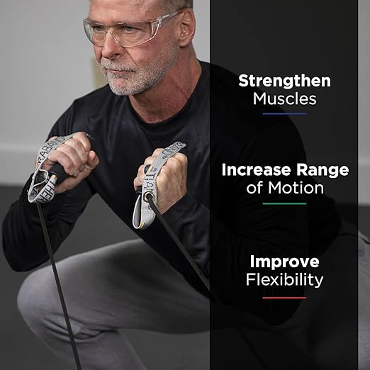 THERABAND Resistance Tubes, Professional Latex Elastic Tubing with Soft Handles For Physical Therapy, Lower Pilates, At-Home Workouts, and Rehab, 50 Inch, Black, Special Heavy, Advanced Level 1
