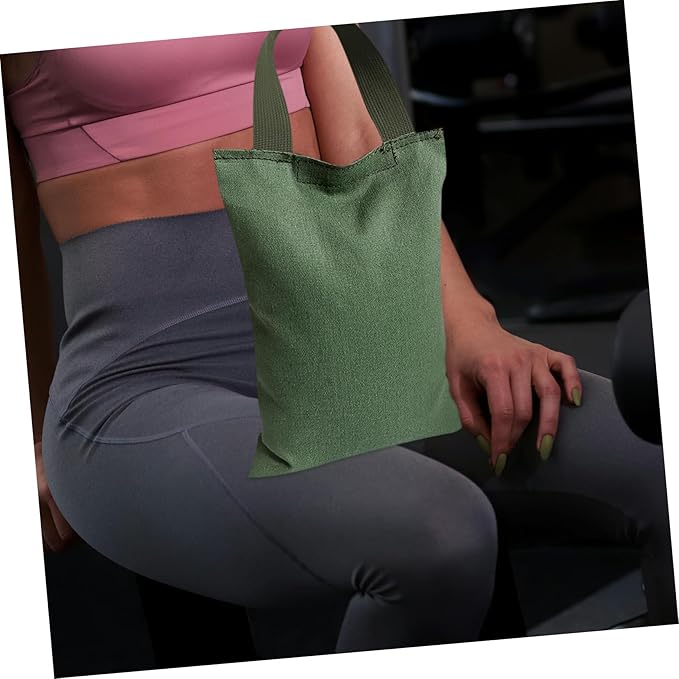 Garneck 2kg Sandbag Handle Fillable Weighted Exercise Bag for Yoga and Fitness Canvas Design for Versatile Training and Workouts Weight Management