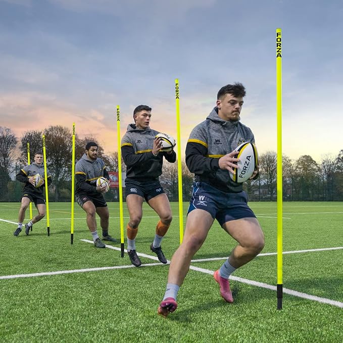 NWS Forza Spring Loaded Agility Poles | Improve Endurance, Speed & Footwork - Available in Packs of 8 or 16