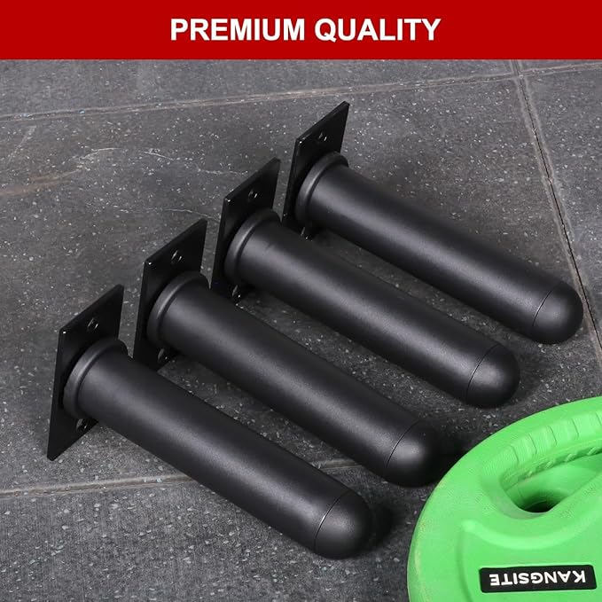 SYL Fitness Wall Mounted Weight Plate Holder, Fit 2 inch Olympic Weight Plates, Scratch Resistant Surface