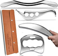 Professional Muscle Scraper Tool Set, 4-Piece IASTM Physical Therapy Kit with Carrying Case, Manual Massage Tools for Myofascial Release and Tissue Therapy