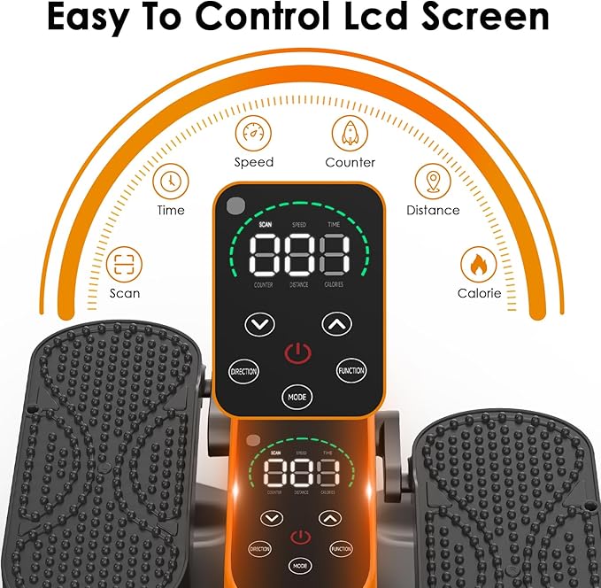 Under Desk Elliptical Machine for Senior 12 Speed Leg Exerciser While Sitting for Seniors As Seen on TV Quiet & Portable Electric Seated Foot Pedal Exerciser for Home Office