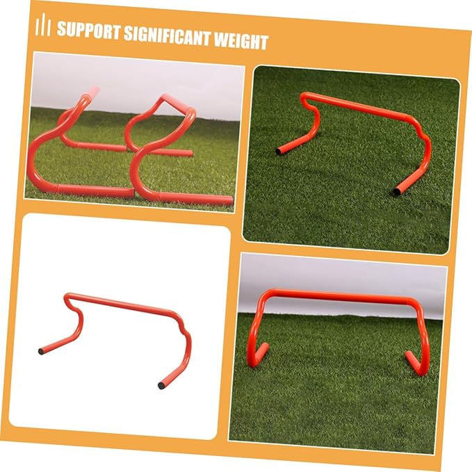 BESPORTBLE 3pcs Portable Speed Hurdles Agility Training Rack Modular Hurdles for Athletes Basketball Baseball Soccer Football Sports