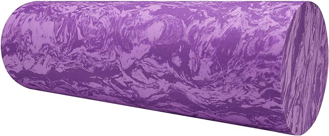 Gaiam Restore Foam Roller for Muscle Massage - Deep Tissue Muscle Massager for Sore Muscles & Stimulation - Total Body Pain Relief, Back, Neck, Foot, Calf, Leg, Arm (18 Inch and 36 Inch)