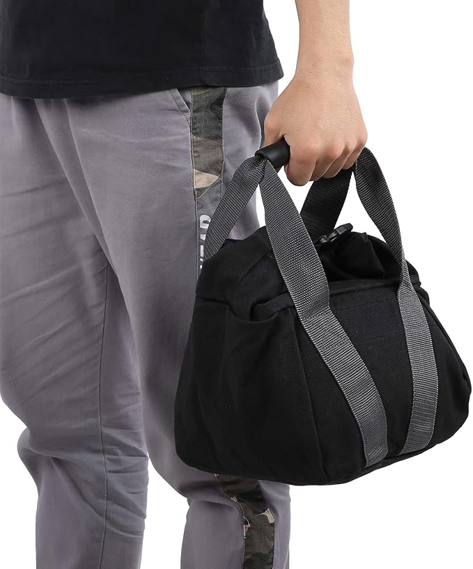 Topyond Weightlifting Sandbag Fitness Equipment Reinforced Webbing Workout Yoga Sandbag Comfortable Handle for Home Gym and Travel