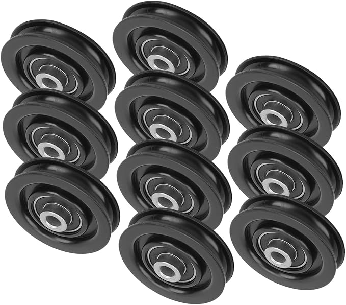 Nylon Iron Fitness Bearing Pulley 10PCS Durable Gym Pulley Wheels for Strength Training Home Gym Attachments Exercise Equipment Accessories