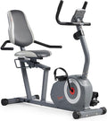 Sunny Health & Fitness Smart Magnetic Recumbent Bike, Home Cardio Trainer & Cycling Machine for Seniors, Free SunnyFit App Connection, Optional Hand Cycle, Resistance Bands, or Pulse Sensors