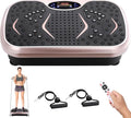 Arlopu 3D Vibration Plate Exercise Machine, Full Body Workout Vibration Platform for Weight Loss & Lymphatic Drainage, Shake Fitness Platform with Loop Bands for Women Men
