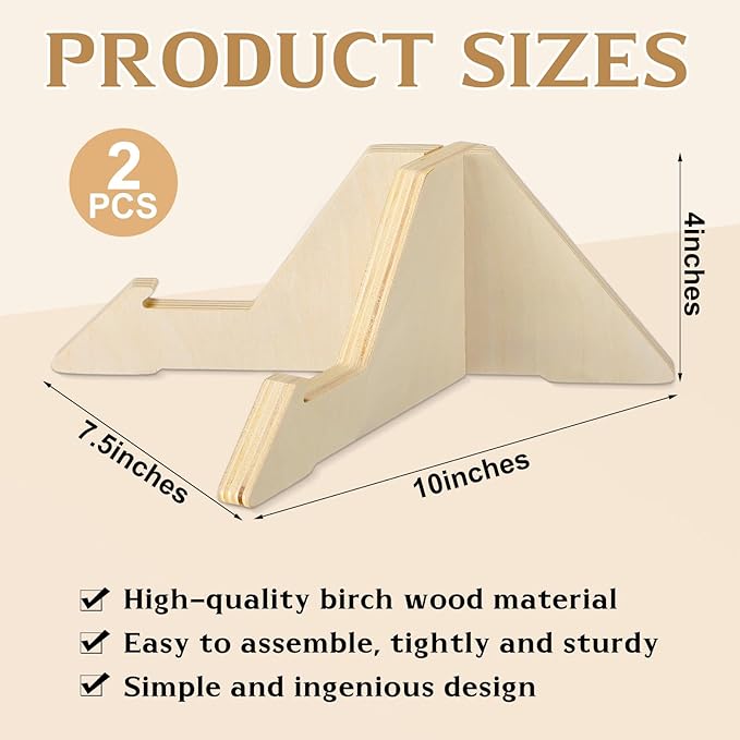 Geelin Slackline Balance Board Stand Slackline Board Display Rack Wooden Balance Training Accessories for Adult Gym Fitness Center Yoga Surfing Training, 10 x 7.5 x 4 Inch