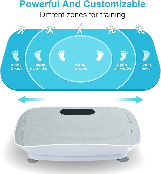 Silent Vibration Platform Crazy Fitness Massage 10-Frequency Weight Loss & Fat Burner Body Shaking Machine for Unisex