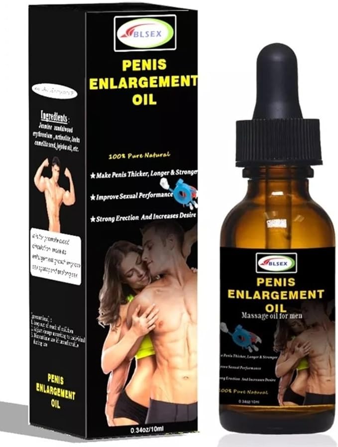 Men's Massage Oil – Natural with Herbal Extracts – 10ml Natural Male Enhancement