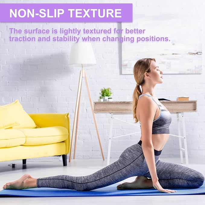 24 Pack 3 mm Thick Yoga Mat Bulk, Non Slip Exercise Workout Fitness Pad for Women Men, Gym Home Yoga Pilates, Easy to Clean, Sturdy PVC