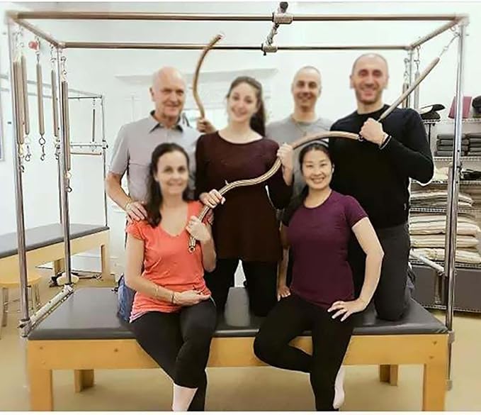 Portable Pilates Bar Stick for Yoga & Exercise - 47in Adjustable Pilates Stick with Hook for Home Workouts, Resistance Training, and Flexibility