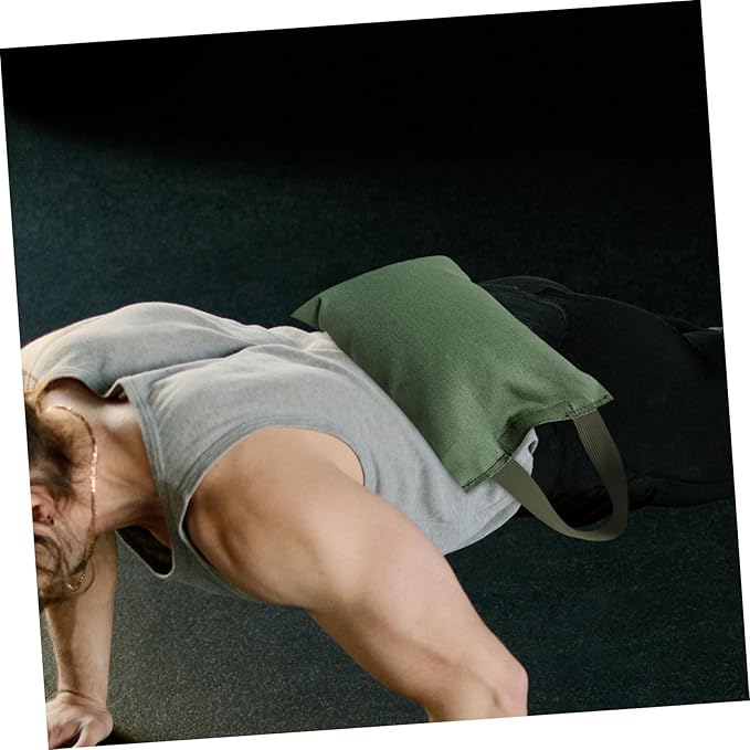 Weighted Sandbag for Training Exercise Canvas Bag with Handle for Yoga and Fitness Empty Design for Weight and Easy Portability