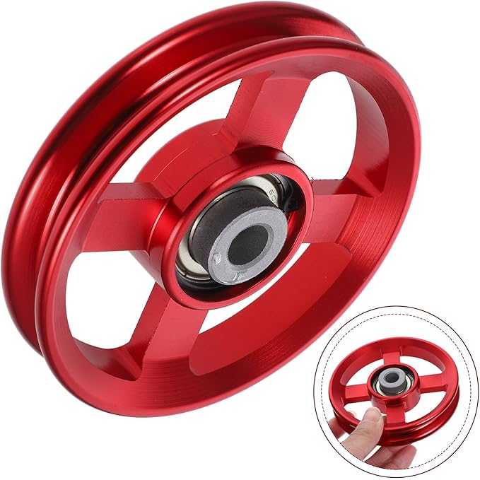 Metal Fitness Pulley Wheel Aluminum Alloy Strength Training Accessory for Home Gym Pulling Down Exercise Equipment Attachment