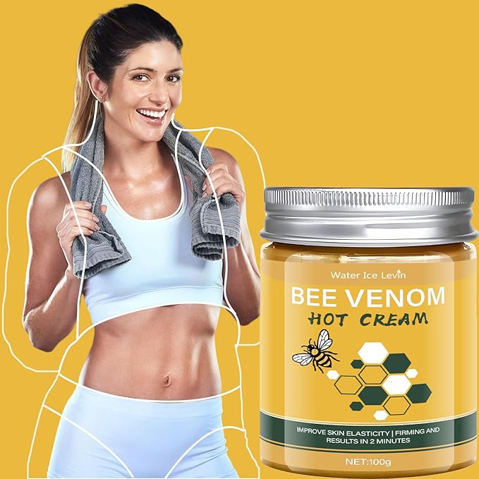 2PCS BEE VENOM Hot Sweat Cream Sweat Enhancer, Skin Firming Lotion – Natural Workout Enhancer for Muscle Warm-Up & Skin Tightening – Long Lasting Moisturizing Pre and Post Workout Massage Lotion
