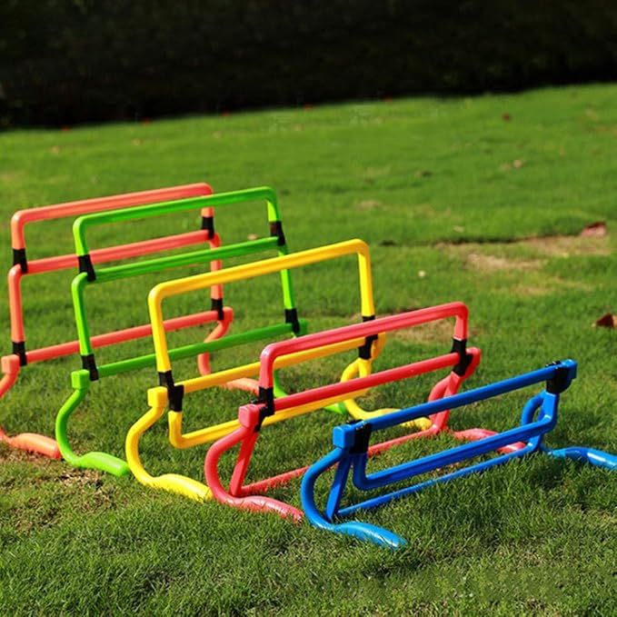 5Pcs Football Training Hurdle, Adjustable Football Training Hurdles ABS Hurdles Speed Training Equipment Orange Football Soccer Training Adjustable Hurdles/950