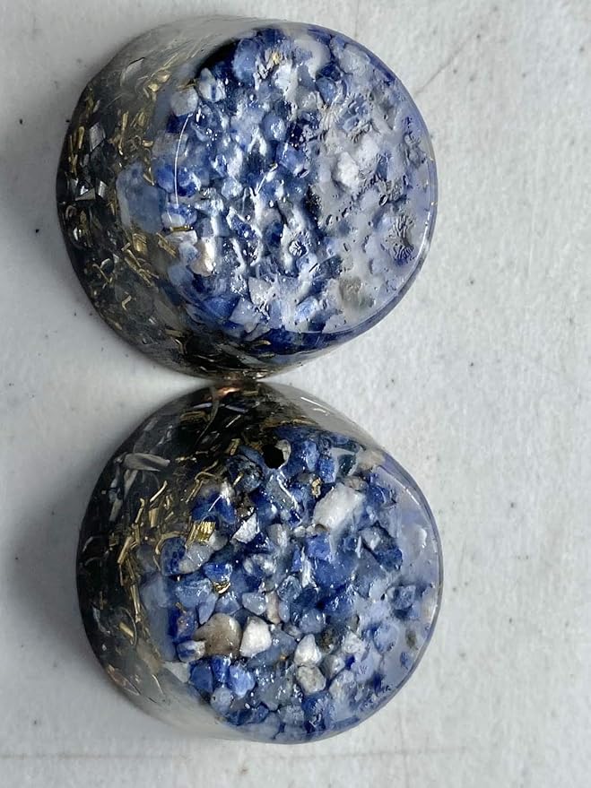 Sodalite Orgone Generator Energy Accumulator 528Hz/7.83Hz/Advance Harmonics Many Beautiful Ingredients and Colors! (Sodalite)