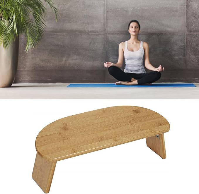 19.5in Portables Bamboos Seat Meditations Benches Postures Stool for Versatiles Use