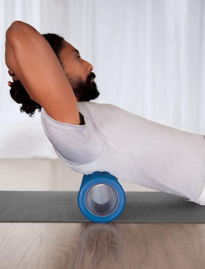 Teeter Massage Foam Roller - Textured for Deep Tissue Muscle Relief to Boost Recovery, Flexibility, Mobility - Back Pain Relief, Sports Massage, Myofascial Release