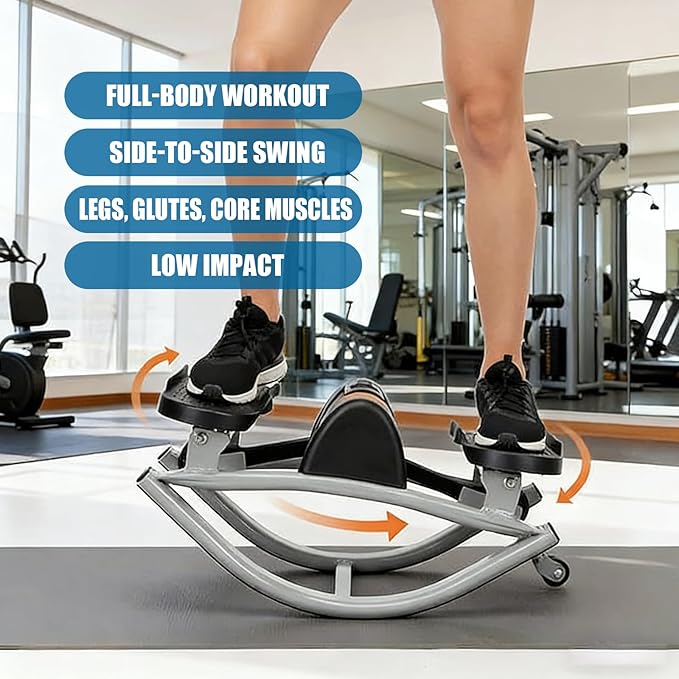 Rock Stepper,Step Rocker Side to Side,Lateral Rocking Fitness Stepper Home Workout Machine, Fitness Equipment Suitable for Home, Apartment, and Dormitory use