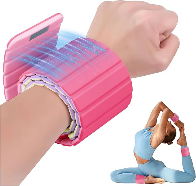 Wrist Weights Ankle Weights for Women 1 Pair (1.1 lb/2.2 lb Each) Silicone Magnetic Leg Arm Weighted Bracelet for Home Yoga Pilates Gym Workout Walking Jogging