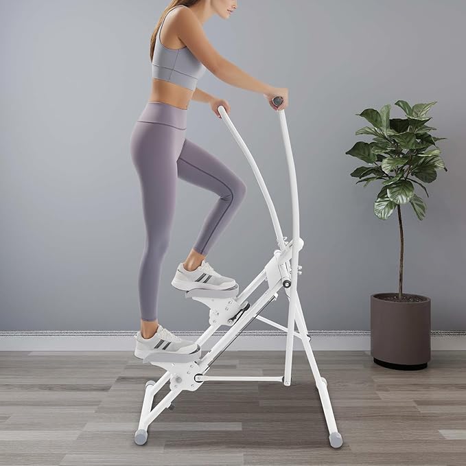 Stair Stepper, Stair Climber with 3-Angle Pedals and Fitness Tracker, 220Lbs Load-Bearing Capacity, for Home Gym, Bedroom, Corners of The Living Room