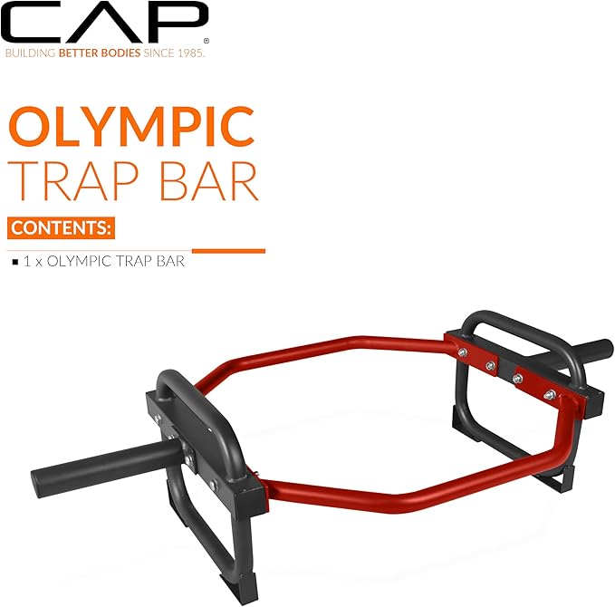 CAP Barbell Olympic Trap Bar and Shrug Bar for Deadlifts