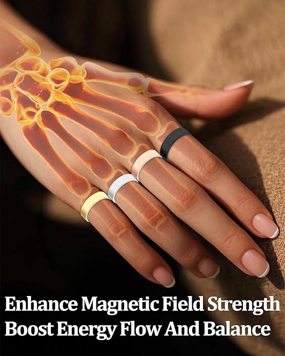 BioMag Copper Rings for Women, 99.99% Pure Copper Magnetic Rings Thumb Rings for Lymphatic Drainage, Adjustable Jewelry Gifts for Women