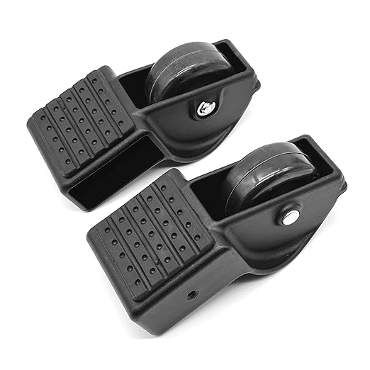 Foot Caster Wheel Set fits Concept2 Indoor Rowers 1809 Pair for Left and Right