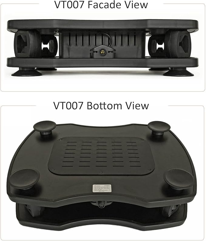VT007 Vibration Plate Exercise Machine - High Frequency, Low Amplitude | Muscles, Bones and Nerves Training | Blood and Lymph Circulation Improvement