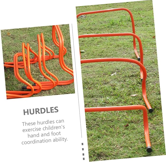 ARTIBETTER 2pcs Plastic Agility Track Hurdles 15cm Lightweight Wear-Resistant Speed Training Equipment for Youth Soccer and Athletic Running Drills