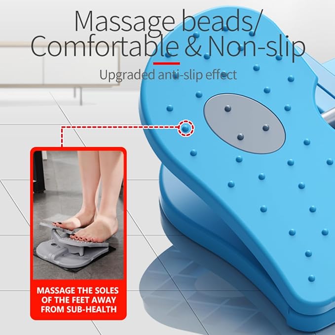 Leg Exerciser for Seniors While Sitting – Under Desk Foot Pedal & Massager for Circulation, Muscle Relief, and Varicose Vein Support at Home or Office