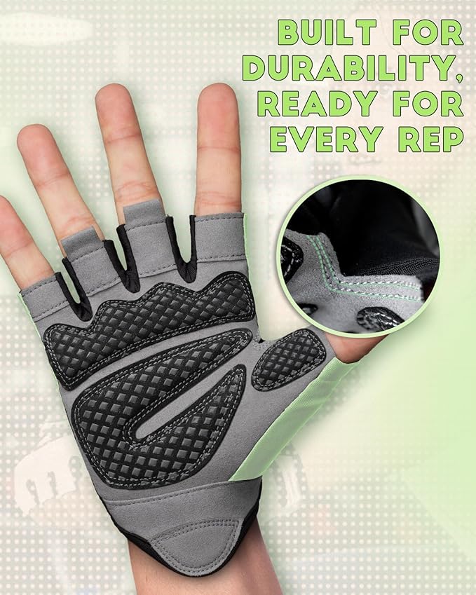 VINSGUIR Workout Gloves for Men and Women, Weight Lifting Gloves with Excellent Grip, Lightweight Gym Gloves for Weightlifting, Cycling, Exercise, Crosstraining, Pull ups, Fitness, Climbing and Rowing