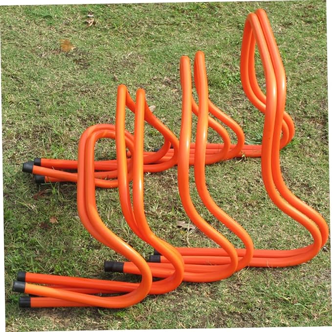 ARTIBETTER 2pcs Plastic Agility Track Hurdles 15cm Lightweight Wear-Resistant Speed Training Equipment for Youth Soccer and Athletic Running Drills