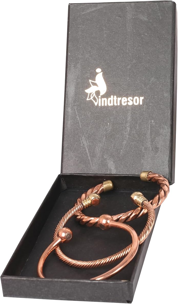 Copper Bracelet Tibetan Style. Hand Forged with Solid and High Gauge Copper Jewelry Cuff for Women Men. Combo of Different Designs