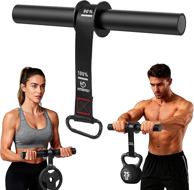 FitBeast Wrist Roller Forearm Trainer, Adjustable Strap Forearm Blaster for Grip Strength & Wrist Workouts